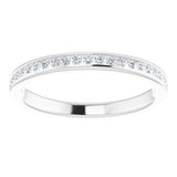 14K White 1/5 CTW Natural Diamond Anniversary Band