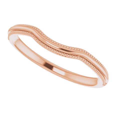 14K Rose Contour Band