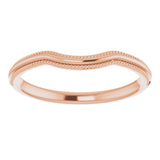 14K Rose Contour Band