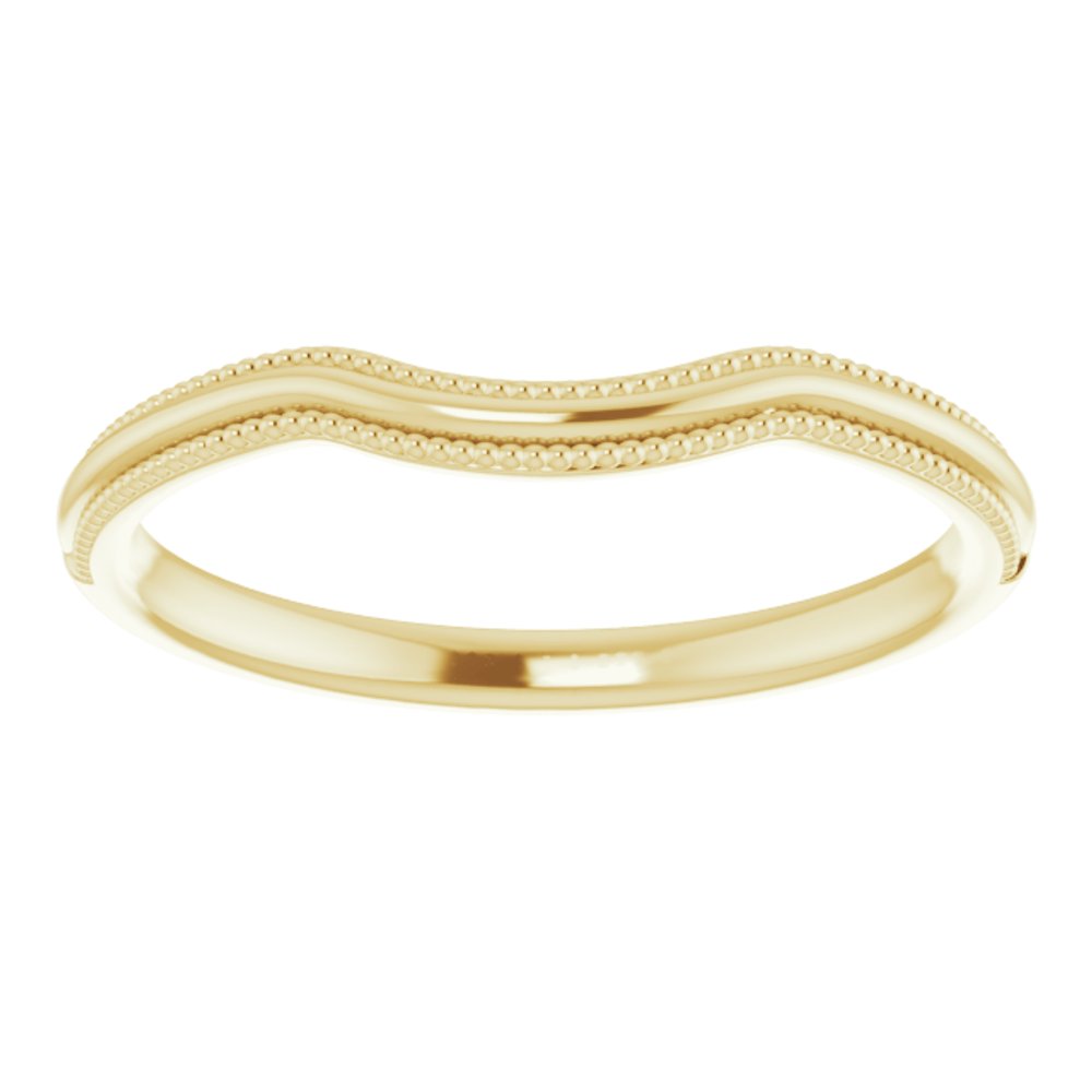 14K Yellow Contour Band