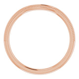 14K Rose Contour Band