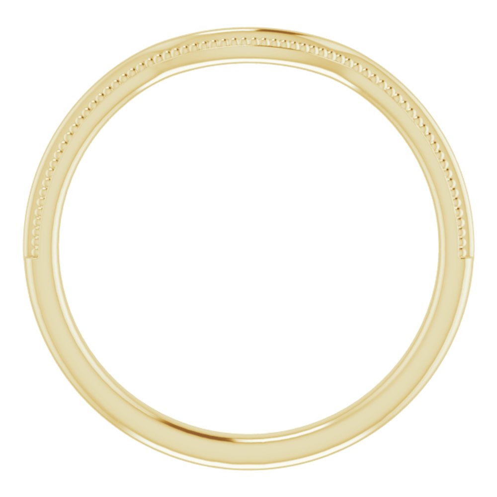 14K Yellow Contour Band