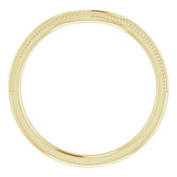 14K Yellow Contour Band