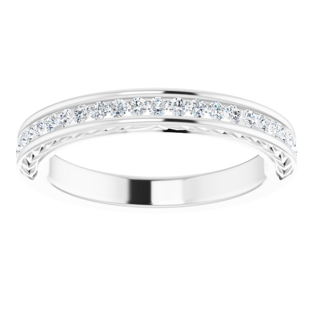 14K White 1/3 CTW Natural Diamond Anniversary Band