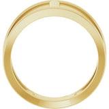 14K Yellow Negative Space Ring