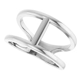 Sterling Silver Negative Space Ring