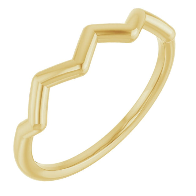 14K Yellow Stackable Ring 