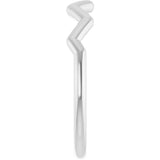 14K White Stackable Ring