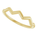 14K Yellow Stackable Ring