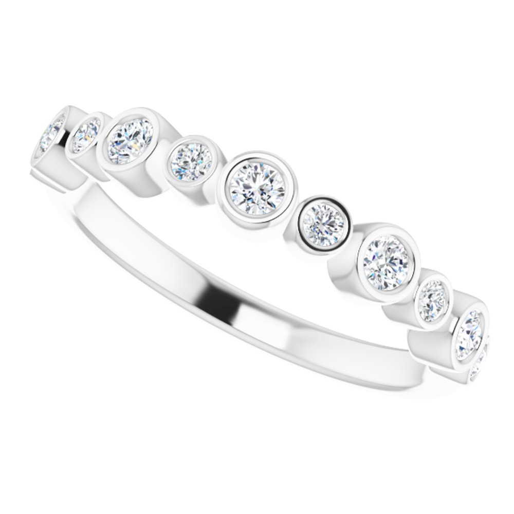 14K White Gold 1/3 CTW Natural Diamond Ring