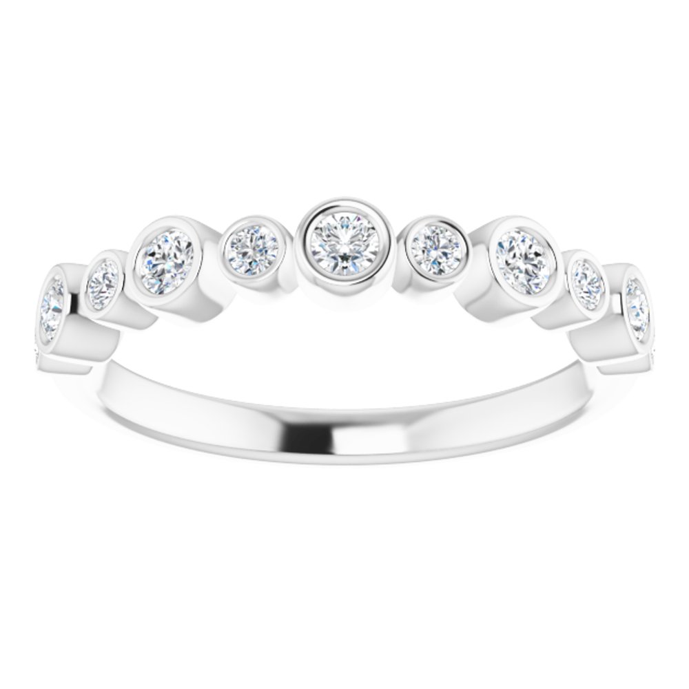 14K White 1/3 CTW Natural Diamond Ring