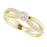 14K Yellow 1/3 CTW Natural Diamond Ring
