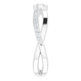 14K White 1/3 CTW Natural Diamond Ring