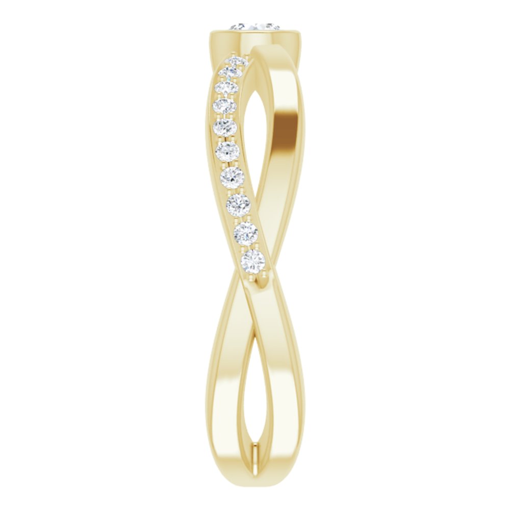 14K Yellow 1/3 CTW Natural Diamond Ring