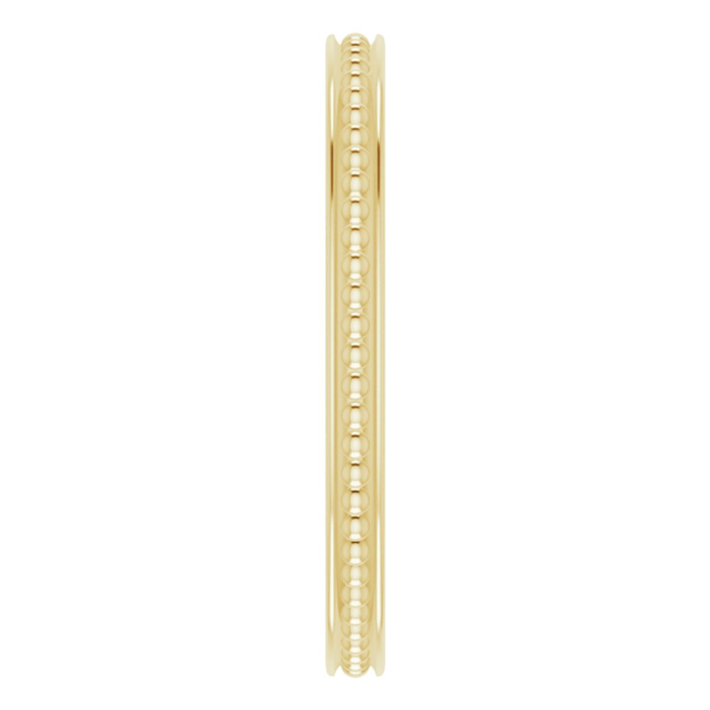 14K Yellow Stackable Bead Ring Size 7