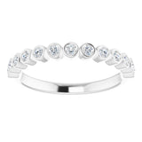 14K White 1/4 CTW Natural Diamond Ring