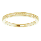 14K Yellow Stackable Bead Ring