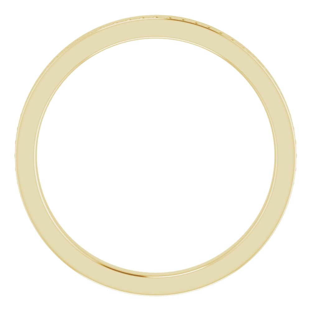 14K Yellow Gold Stackable Bead Ring
