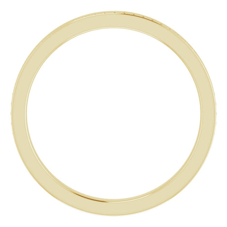 14K Yellow Gold Stackable Bead Ring