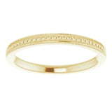 14K Yellow Stackable Bead Ring