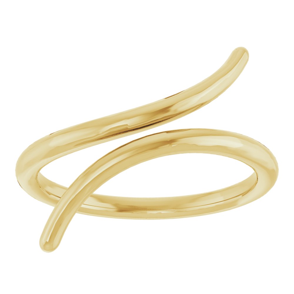 14K Yellow Bypass Ring