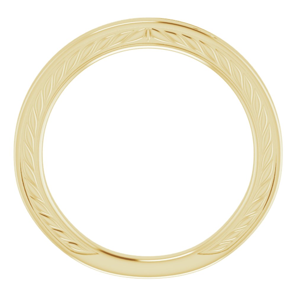 14K Yellow Gold Vintage-Inspired Band