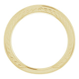 14K Yellow Gold Vintage-Inspired Band