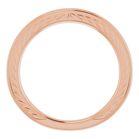 14K Rose Vintage-Inspired Band