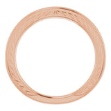 10K Rose Gold Vintage-Inspired Band