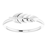 Sterling Silver Leaf Ring