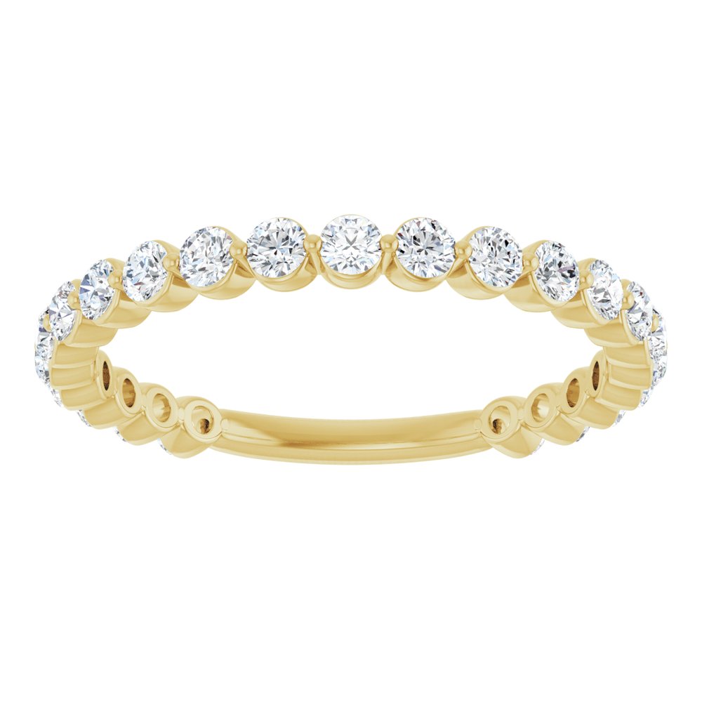 14K Yellow 3/4 CTW Natural Diamond Anniversary Band