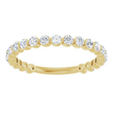14K Yellow 3/4 CTW Lab-Grown Diamond Anniversary Band