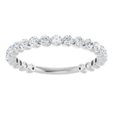 14K White 3/4 CTW Natural Diamond Anniversary Band