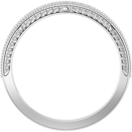 Platinum 1/10 CTW Natural Diamond Anniversary Band