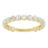 14K Yellow 1 1/6 CTW Natural Diamond Anniversary Band