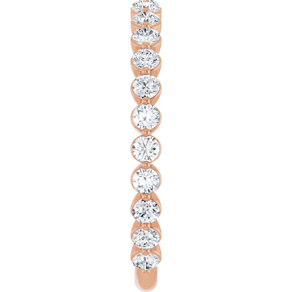 14K Rose 3/4 CTW Lab-Grown Diamond Anniversary Band