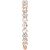 14K Rose 3/4 CTW Lab-Grown Diamond Anniversary Band