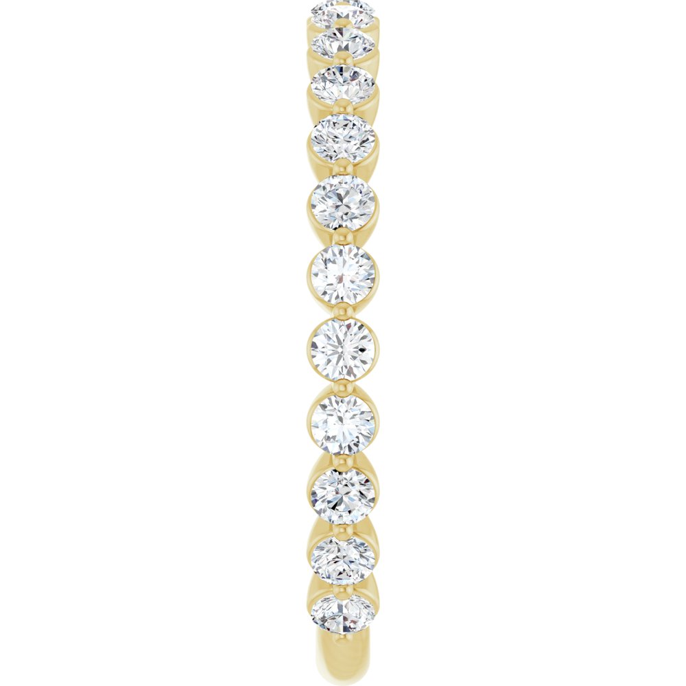 14K Yellow 3/4 CTW Lab-Grown Diamond Anniversary Band