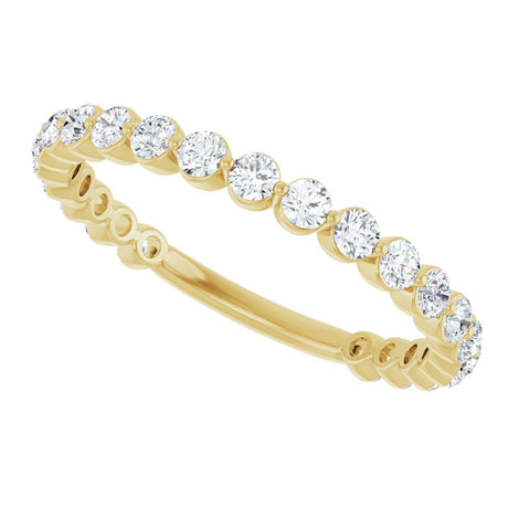 14K Yellow 3/4 CTW Lab-Grown Diamond Anniversary Band