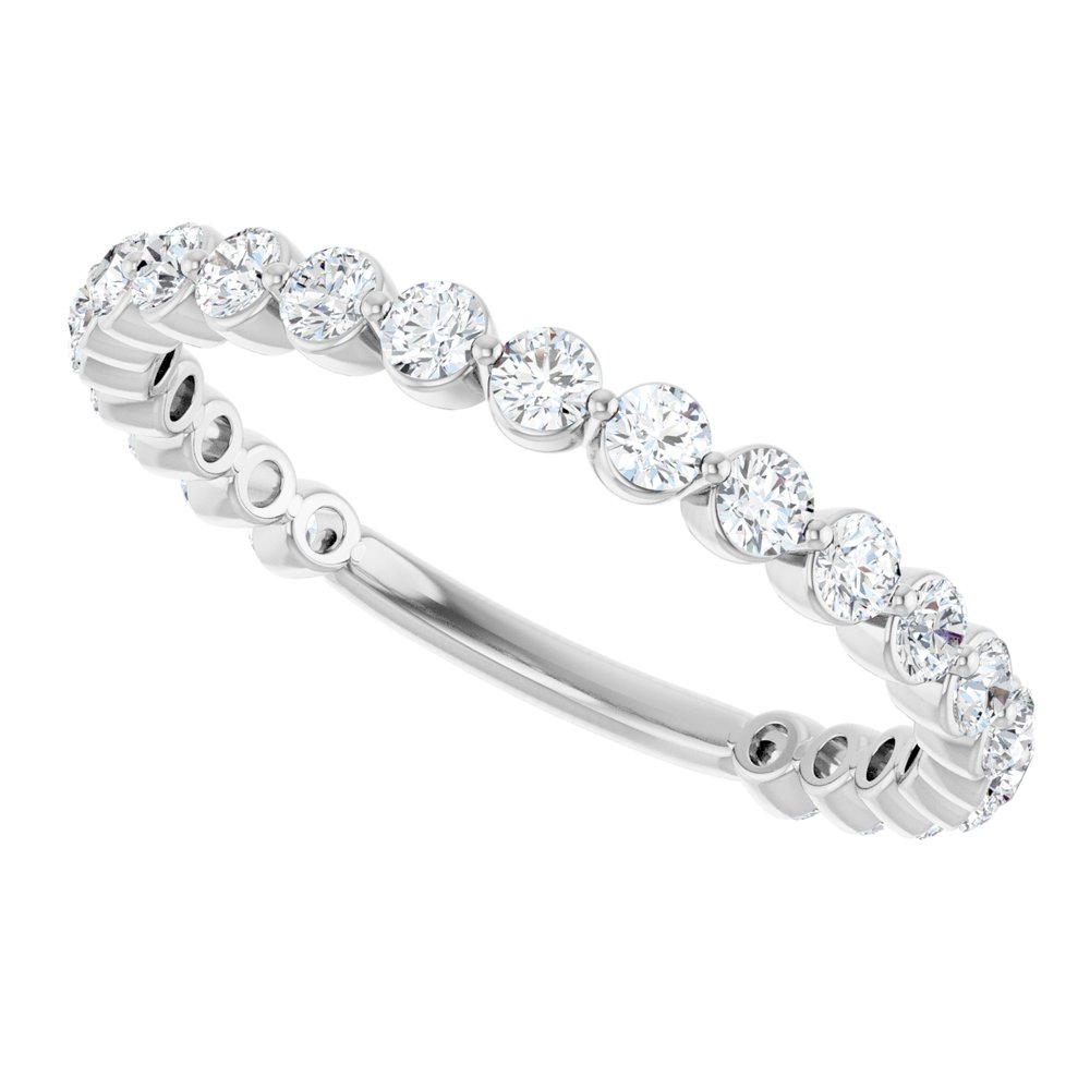 Platinum 3/4 CTW Lab-Grown Diamond Anniversary Band