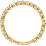 14K Yellow 3/4 CTW Natural Diamond Anniversary Band