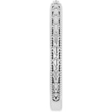Platinum 2.5 mm Milgrain Sculptural Comfort-Fit Band