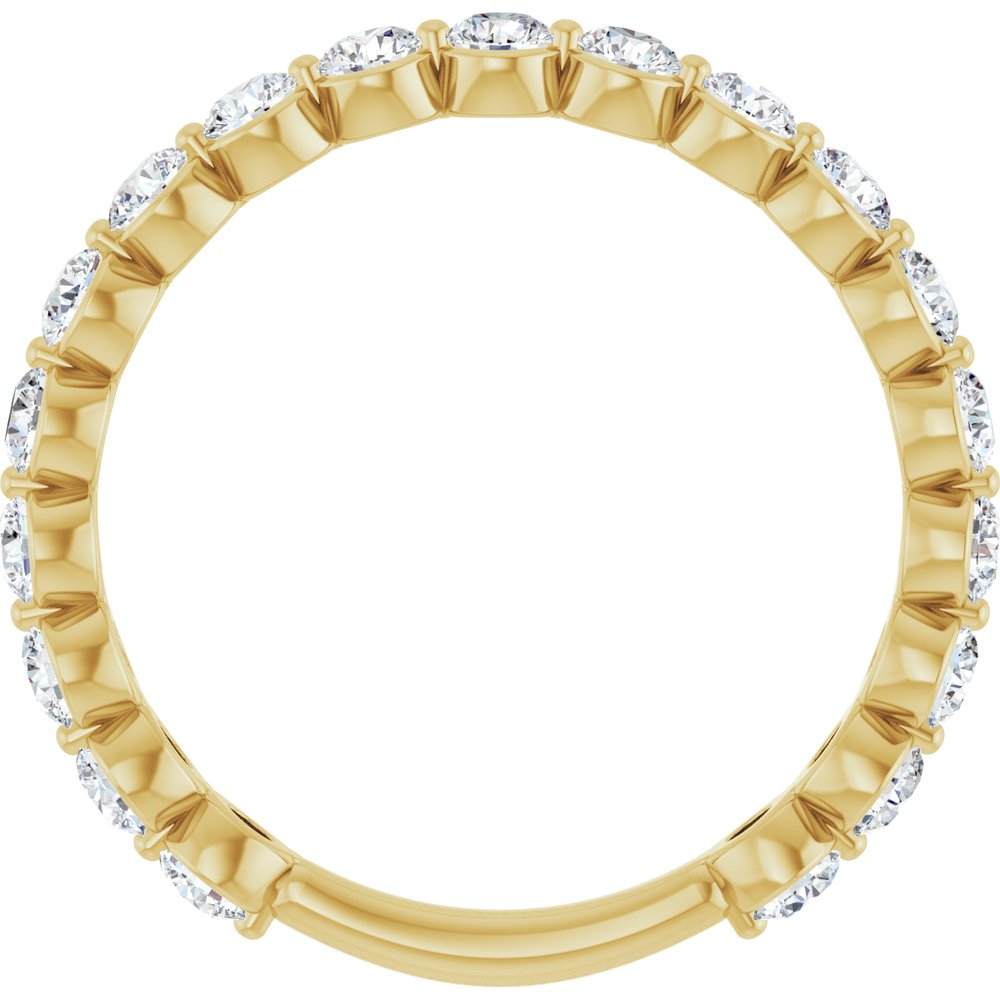 14K Yellow 1 1/6 CTW Natural Diamond Anniversary Band