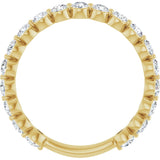 14K Yellow 1 1/6 CTW Natural Diamond Anniversary Band