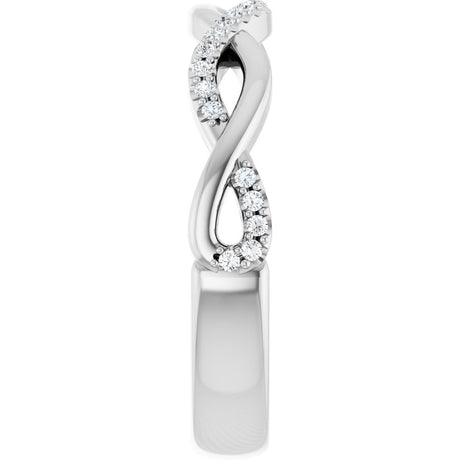 14K White Gold 1/8 CTW Lab-Grown Diamond Anniversary Band