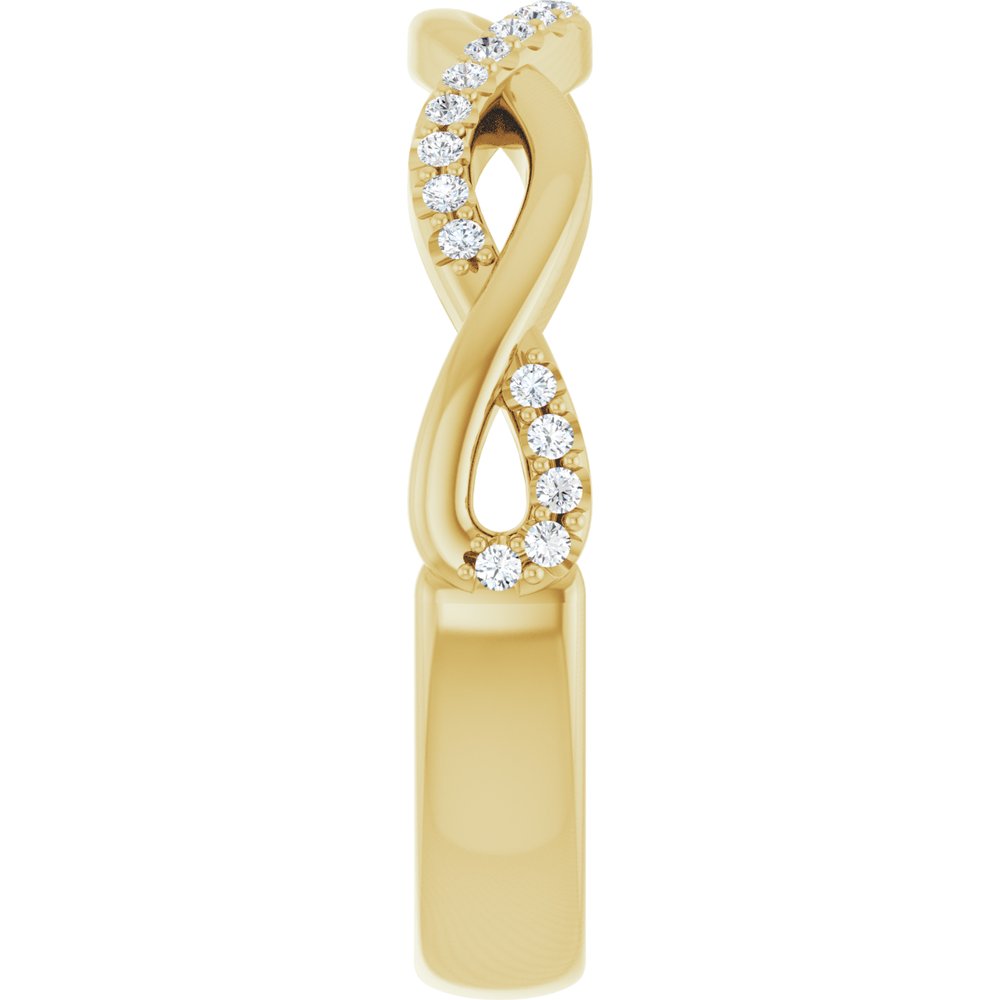 14K Yellow Gold 1/8 CTW Lab-Grown Diamond Anniversary Band