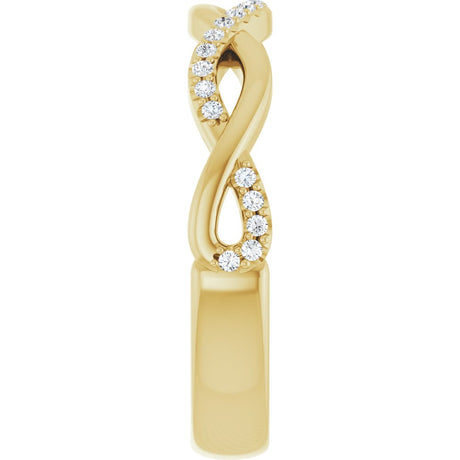14K Yellow Gold 1/8 CTW Lab-Grown Diamond Anniversary Band