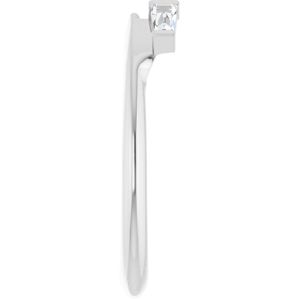 14K White Gold 1/5 CTW Lab-Grown Diamond Wrap-Style Enhancer