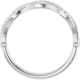 14K White Gold 1/8 CTW Lab-Grown Diamond Anniversary Band
