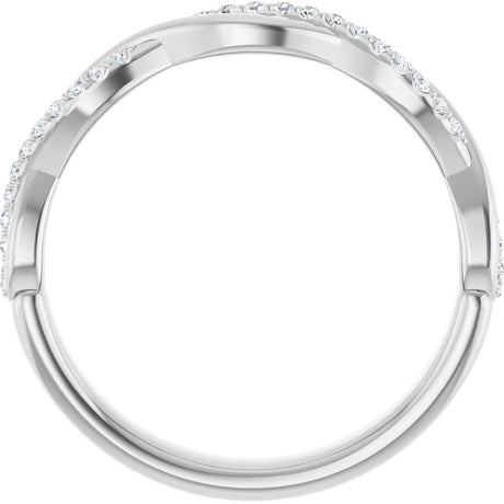 14K White Gold 1/8 CTW Lab-Grown Diamond Anniversary Band